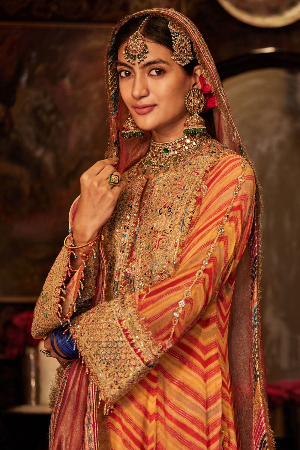Orange Kurta set