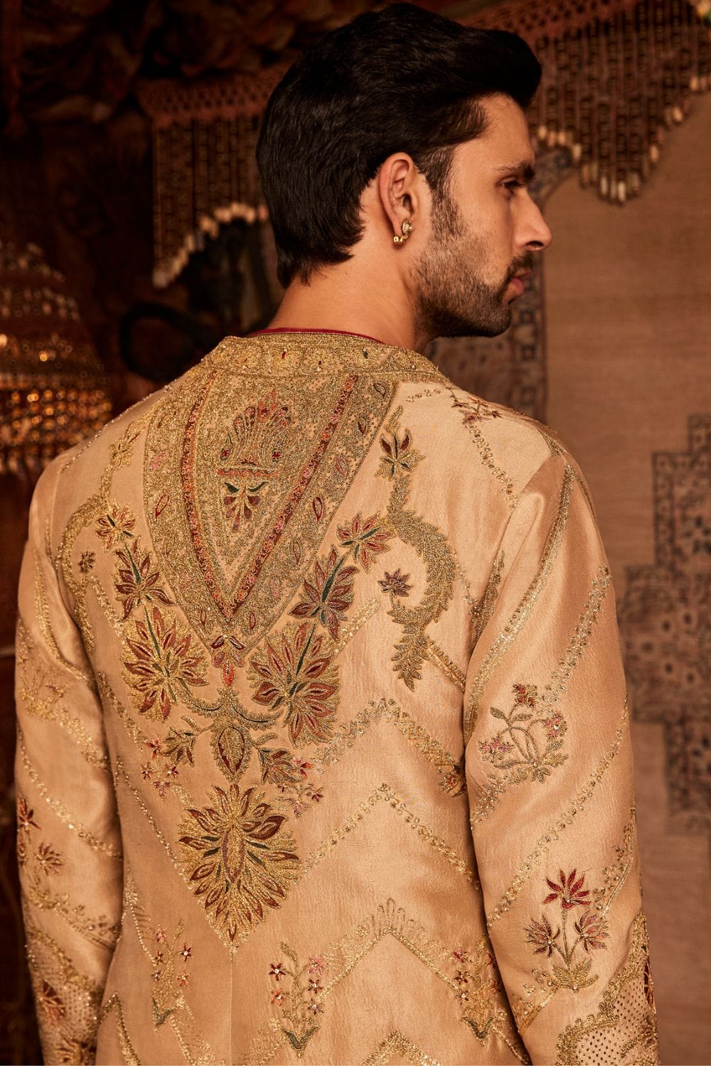 Pale Gold Choga Set
