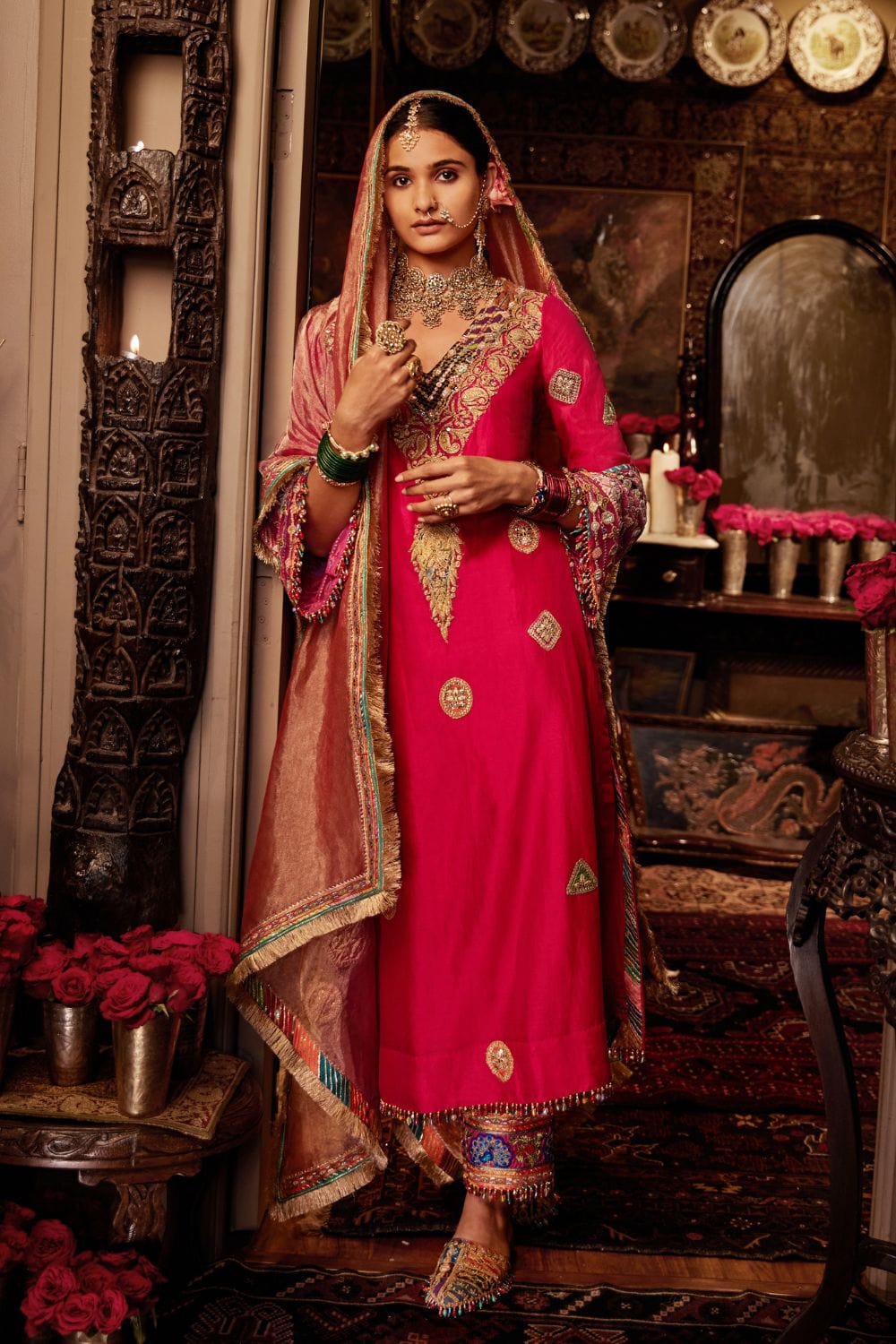 Rani Pink Kurta set