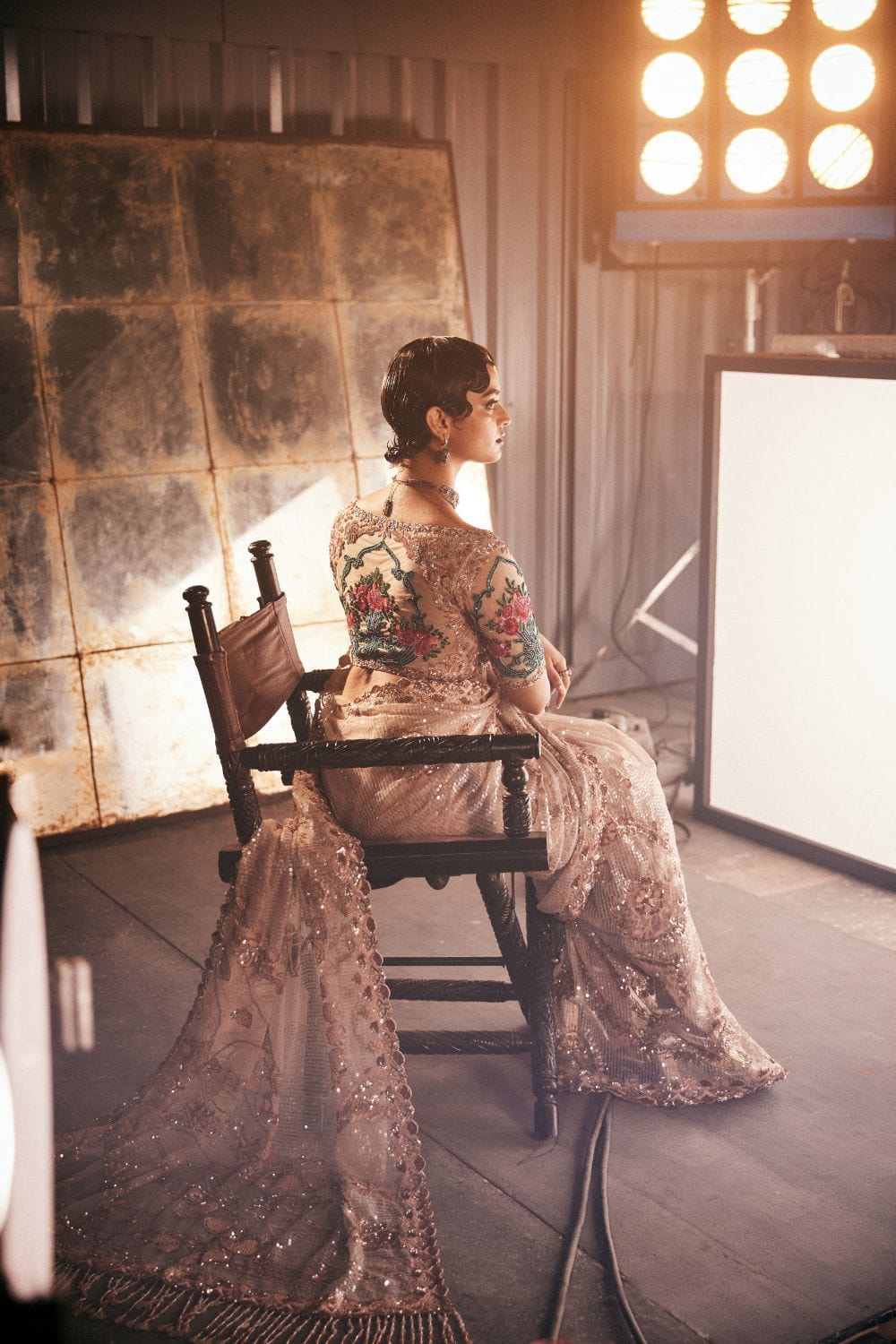 Blush Pink Saree Set