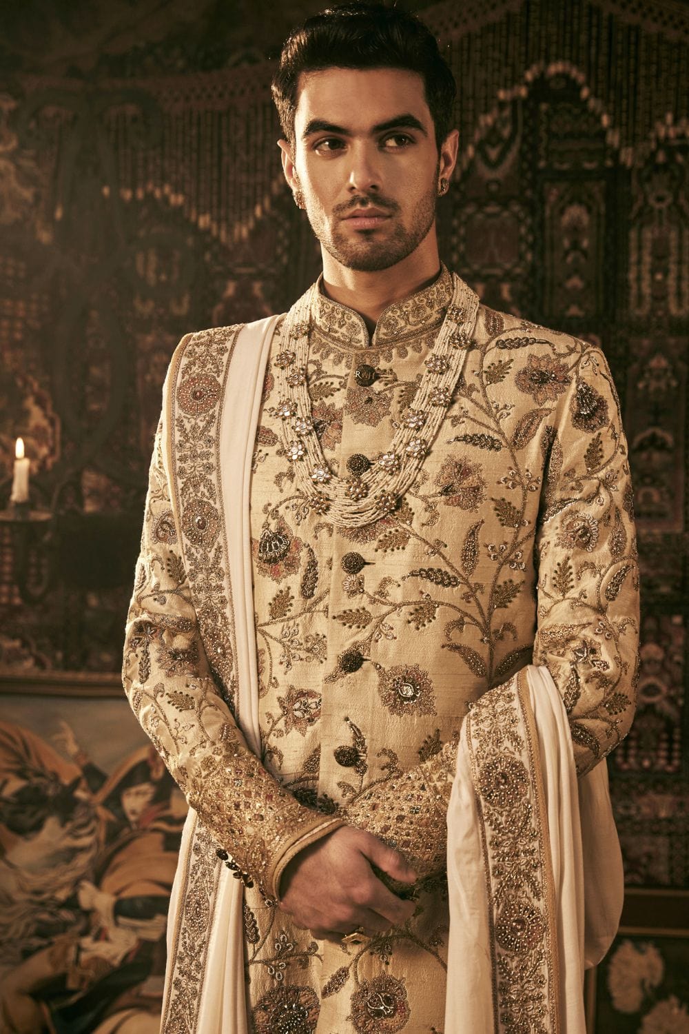 Ivory Sherwani Set