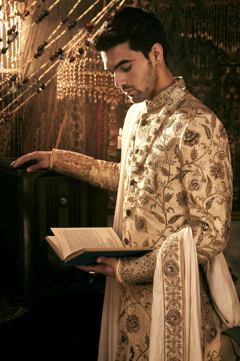 Ivory Sherwani Set