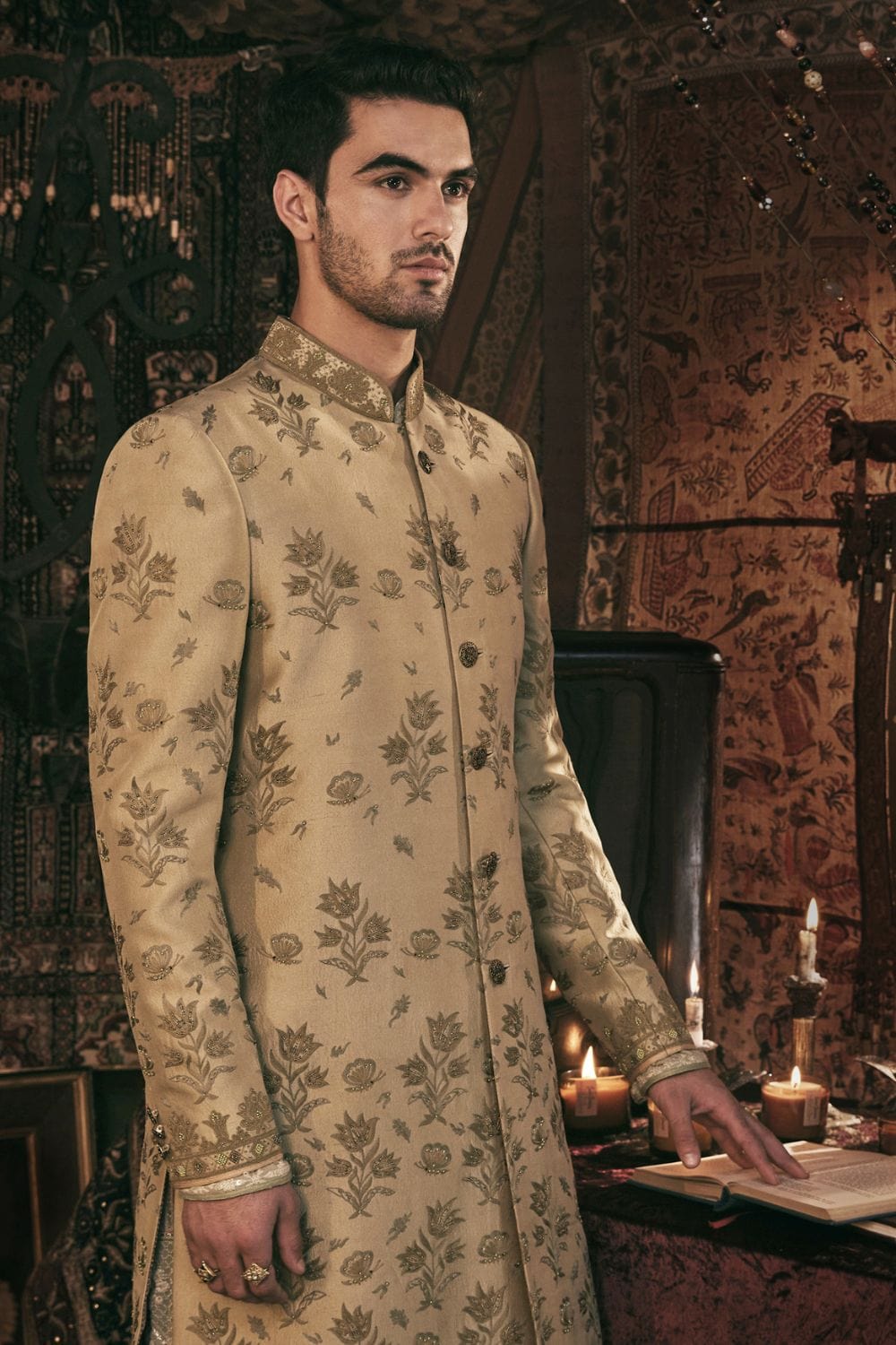 Pistachio Green Sherwani set
