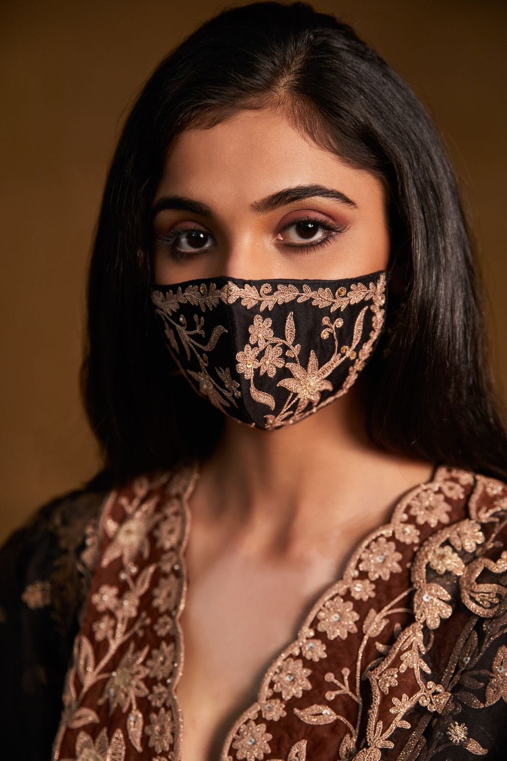 Black Kurta and Sharara Set