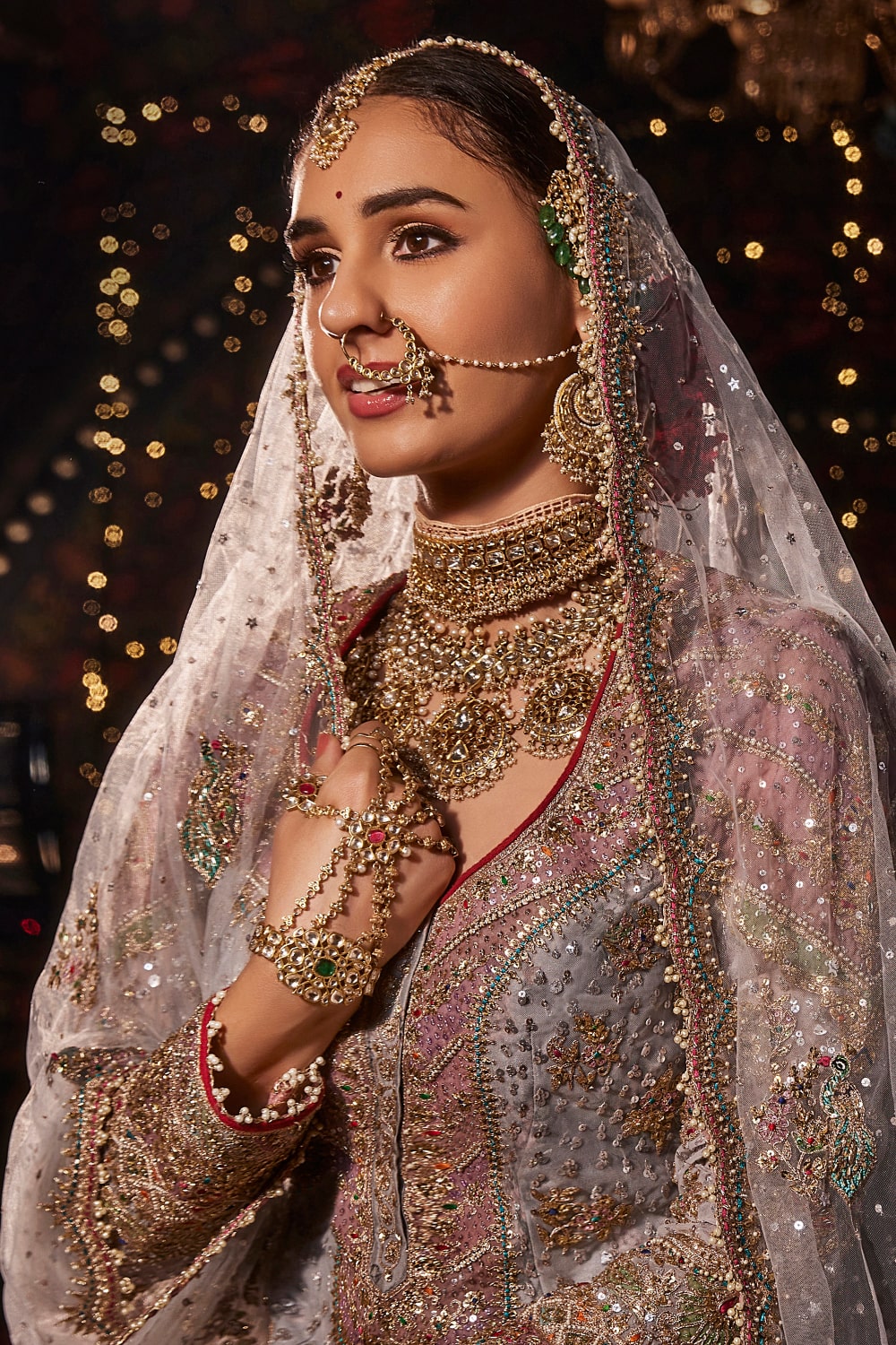 Dove Grey Sharara Set
