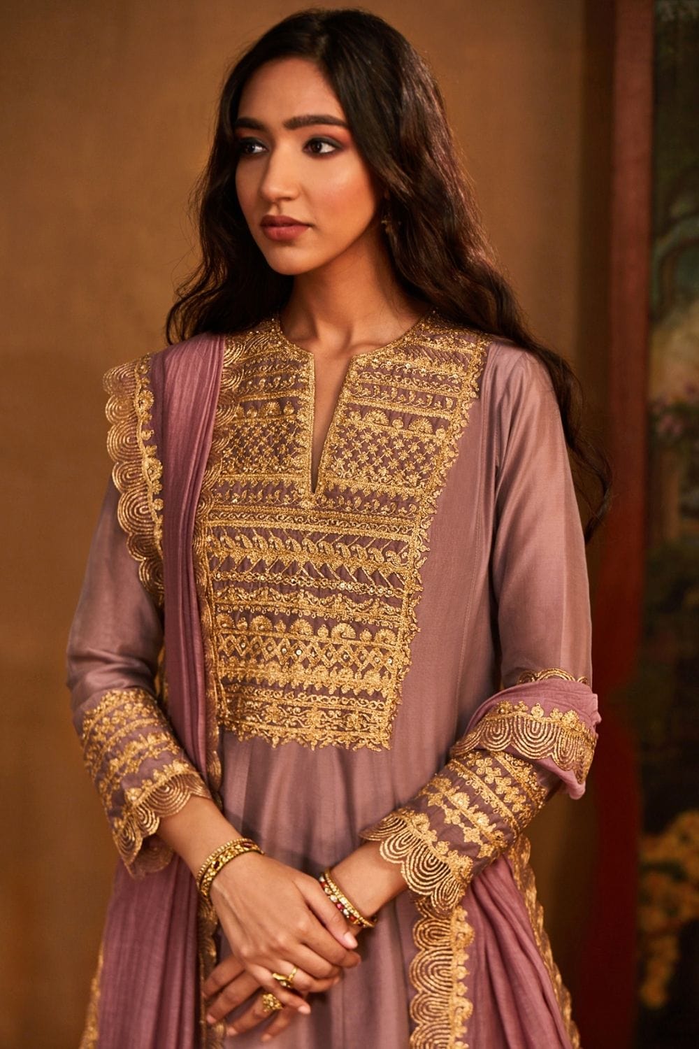Lilac Kalidar Salwar Set