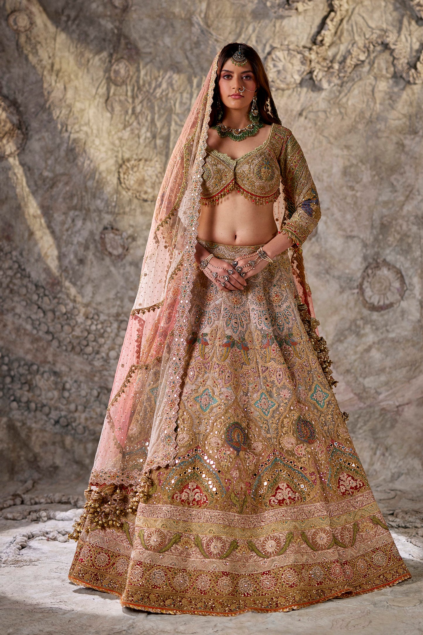 Pale Birch Lehenga