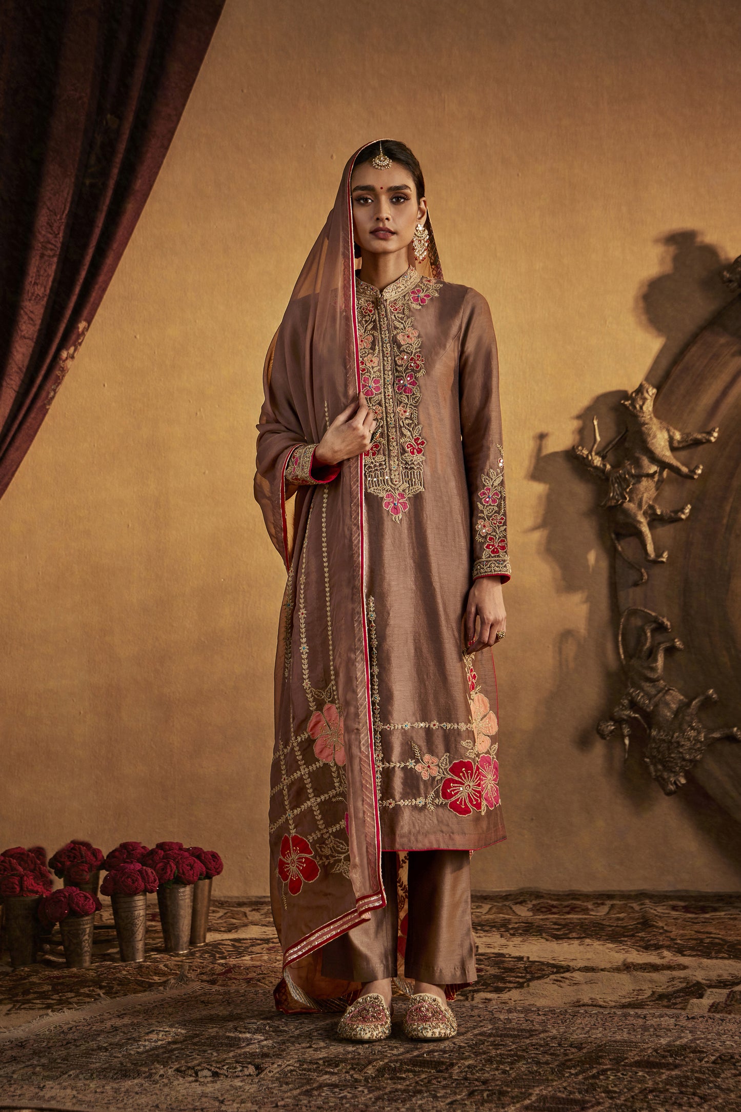 Burnt-Umber Kurta Set