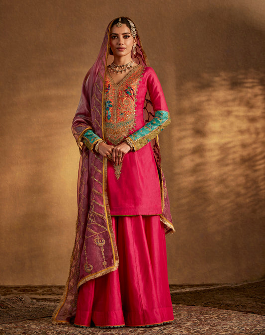 Rani Pink Sharara Set
