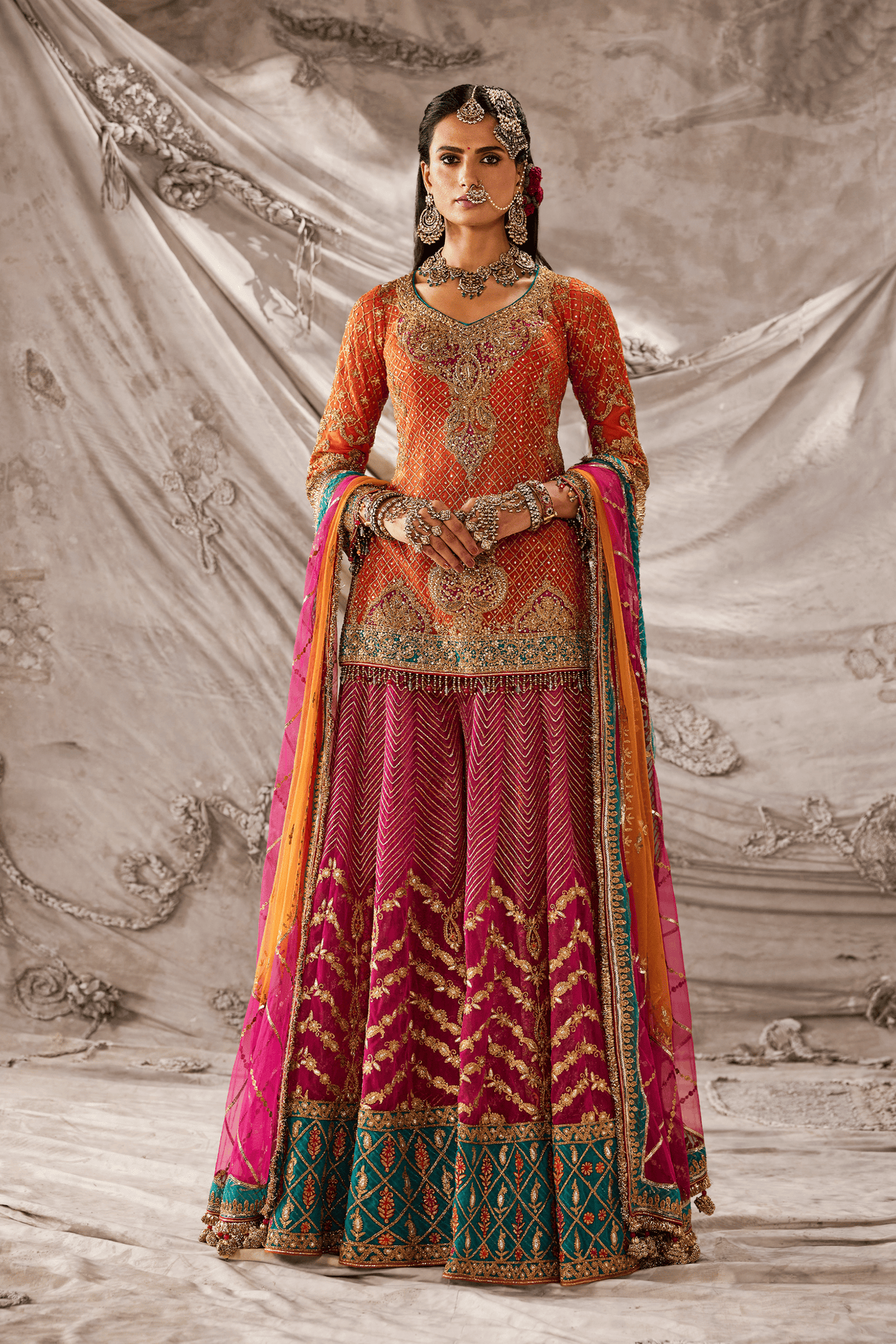Orange Lehenga