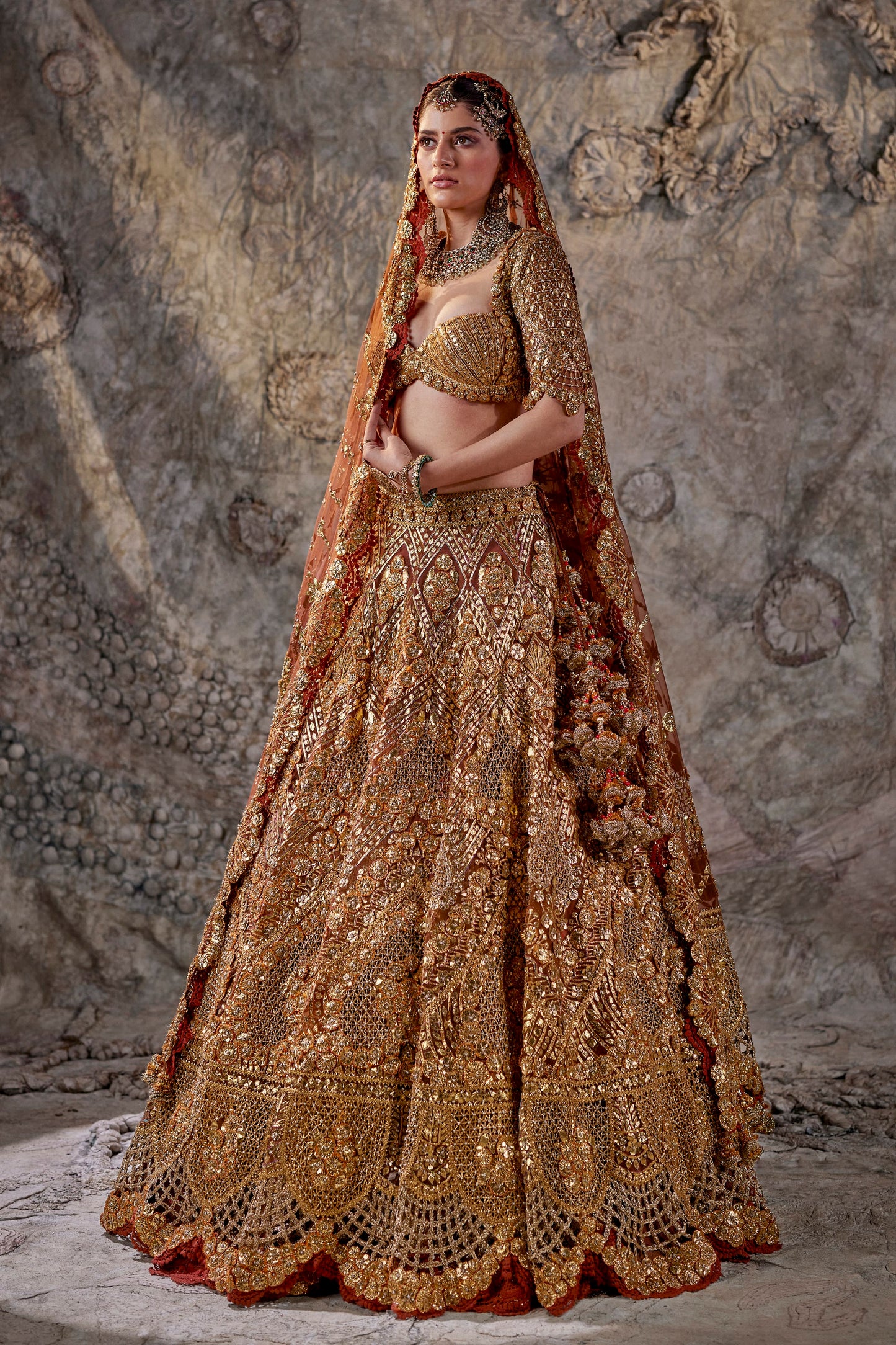 Burnt Cinnamon Lehenga