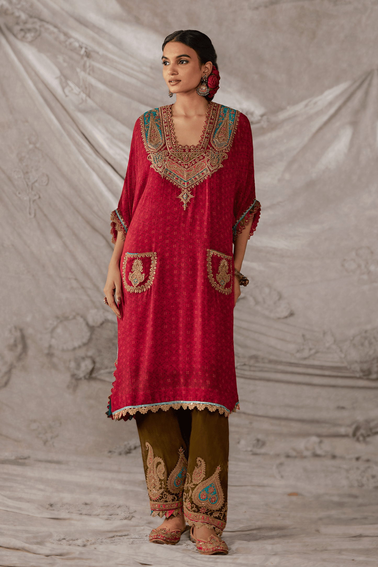 Rani Pink Kaftan Set