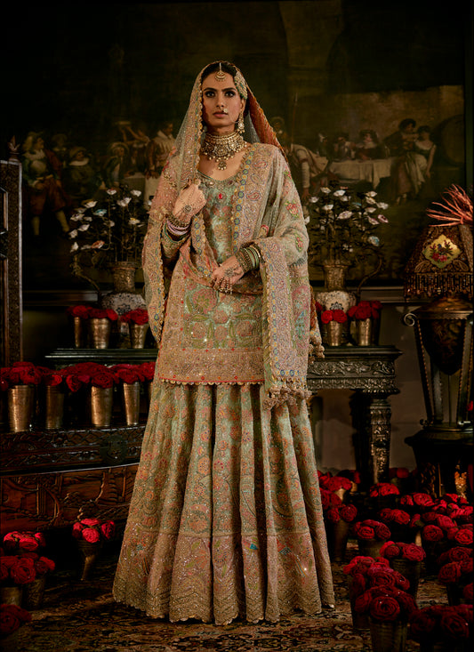 Pale Frosted Blue Sharara