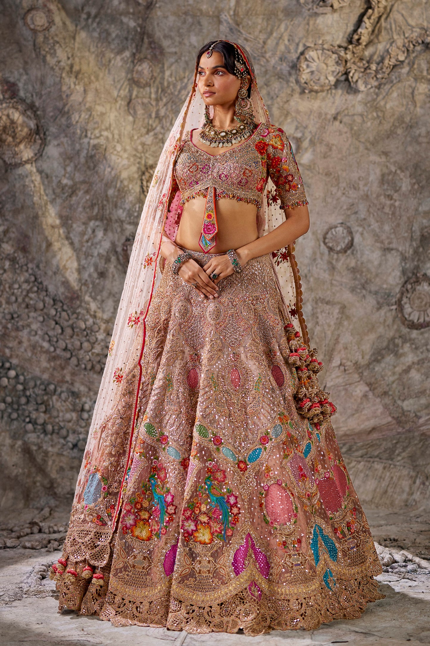 Earthy Peach Lehenga