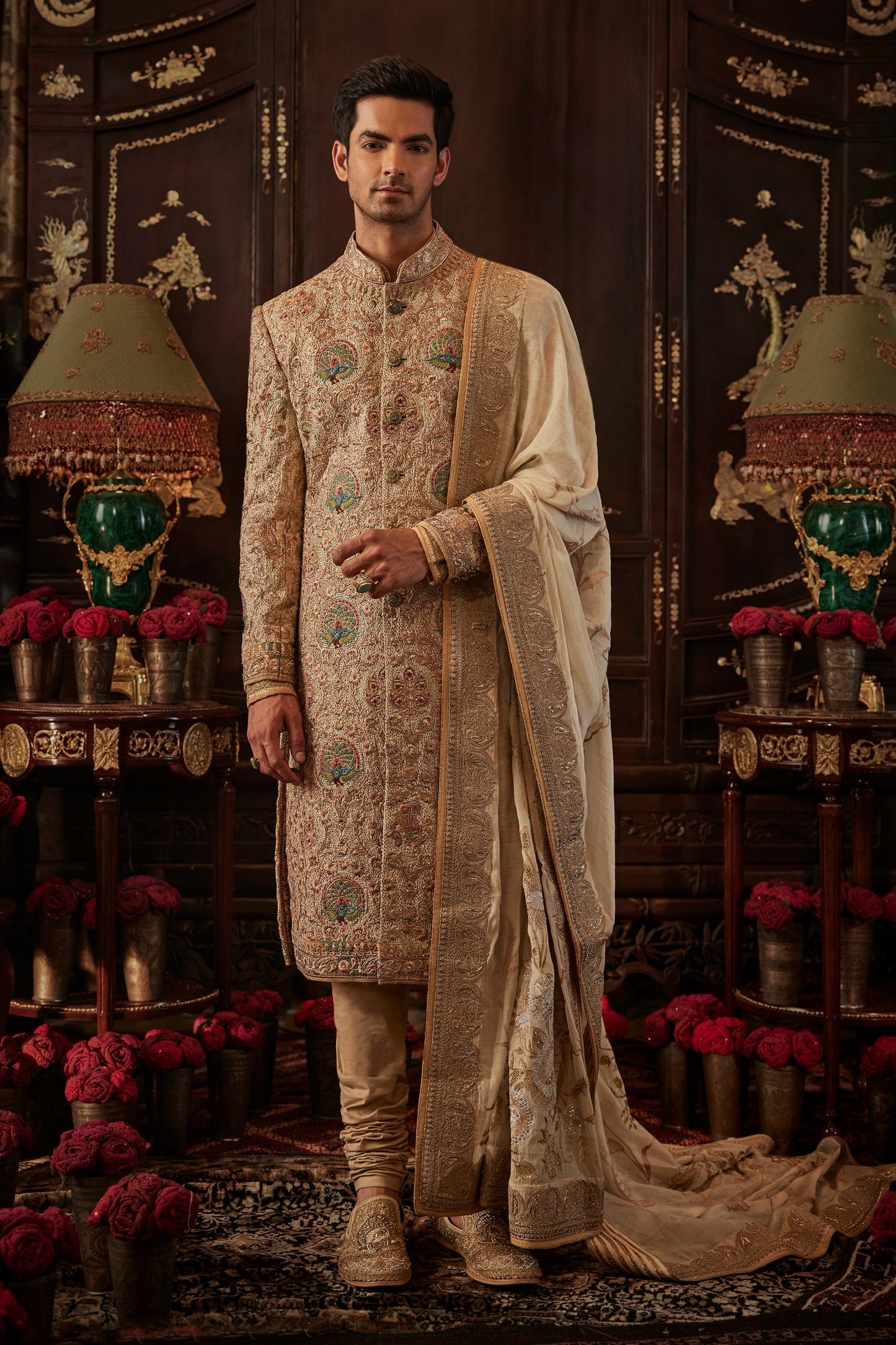Mughal Miniature Art Sherwani