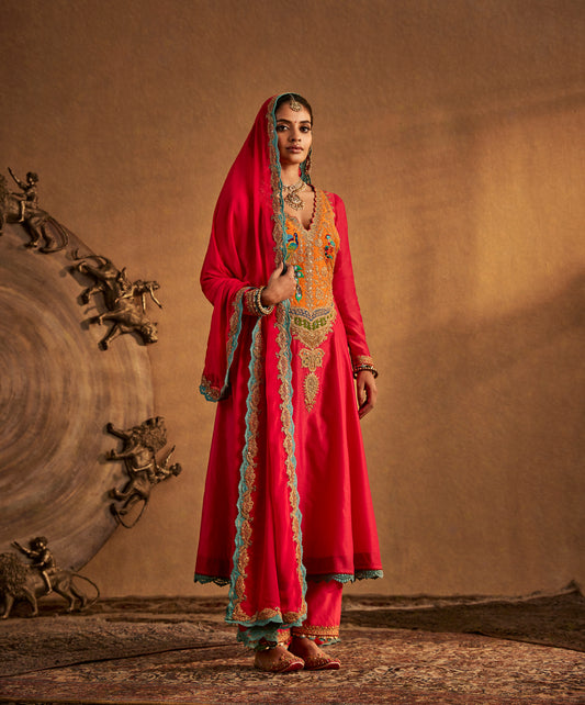 Rani Pink Kurta Set