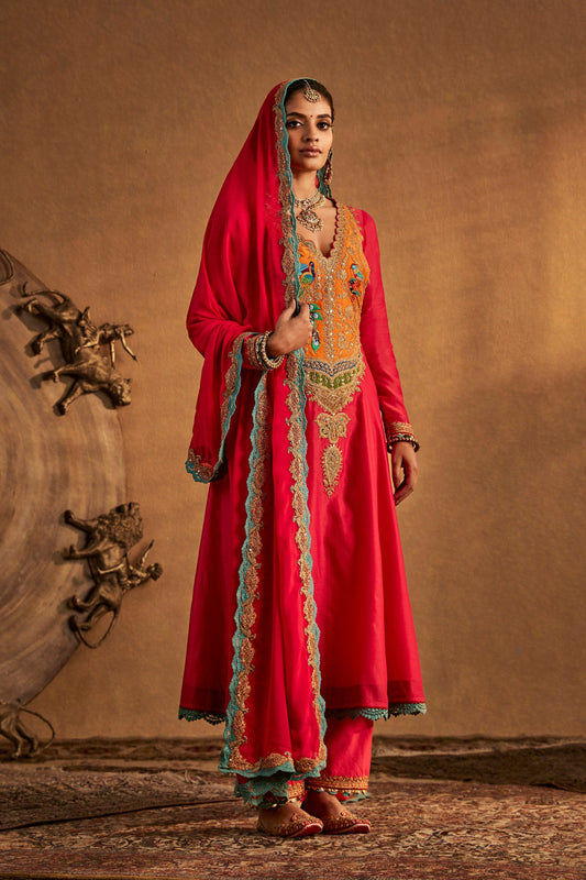 Rani Pink Kurta Set