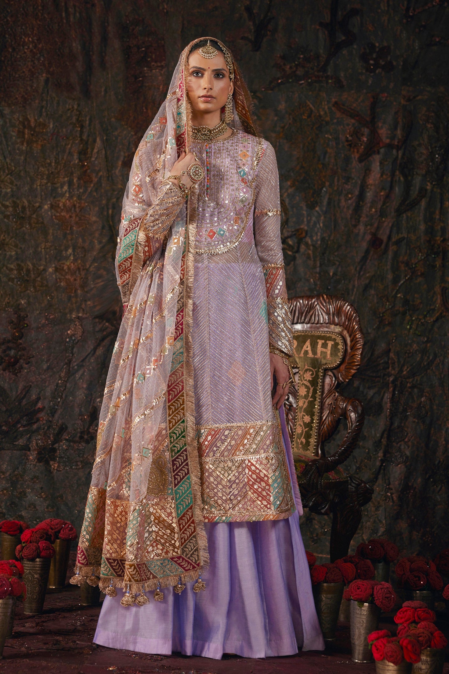Frosted Lilac Kurti-Sharara Set