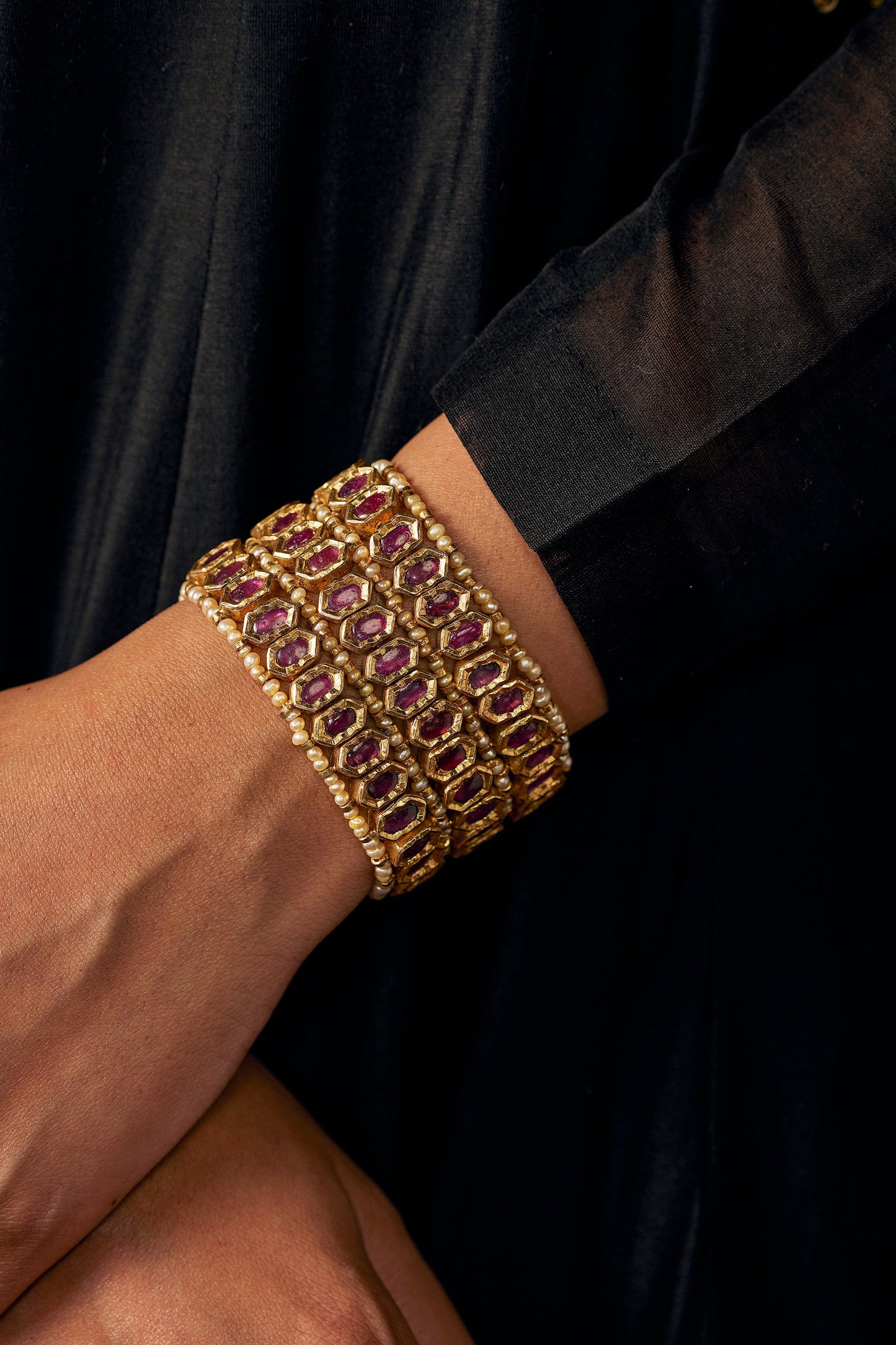Ruby Thick Bracelet