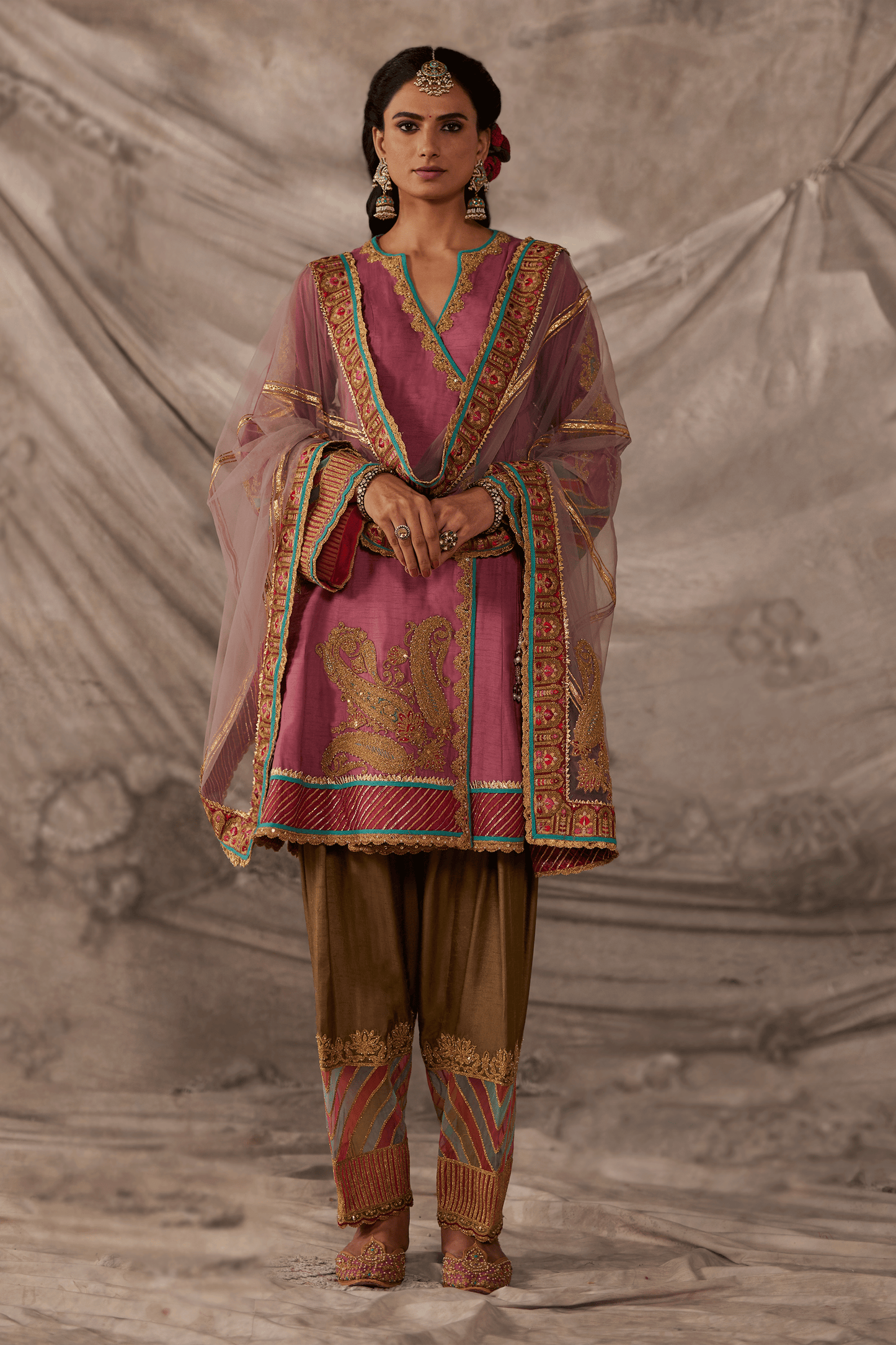 Vintage Pink Kurta Set
