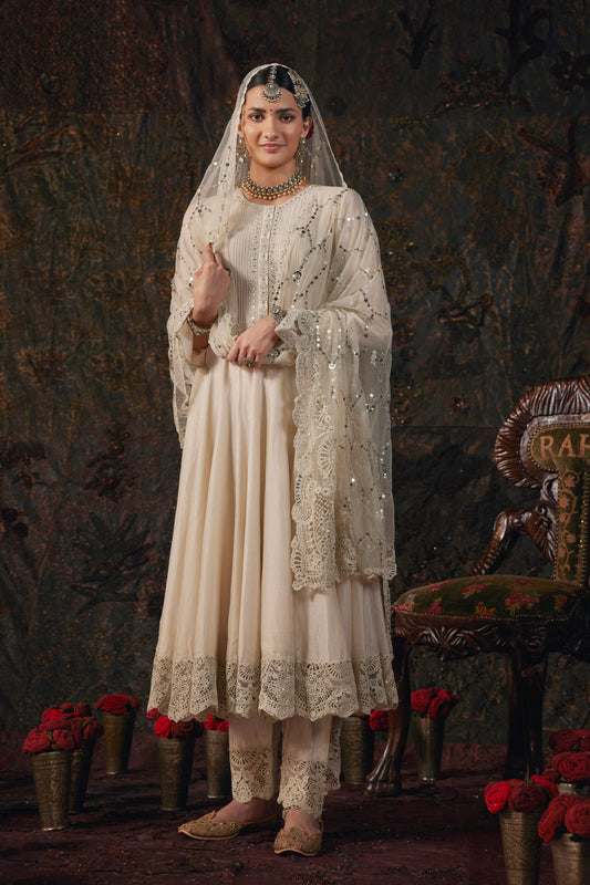 Pristine Ivory Kalidar Set