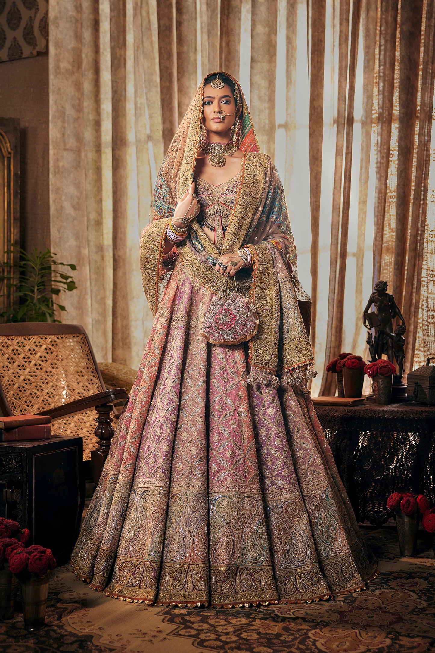 Earthy Toned Multi-Hued Lehenga