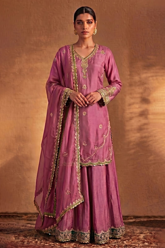 Vintage Pink Sharara Set