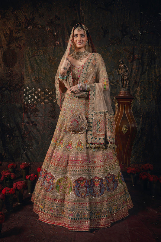 A Taupe Lehenga