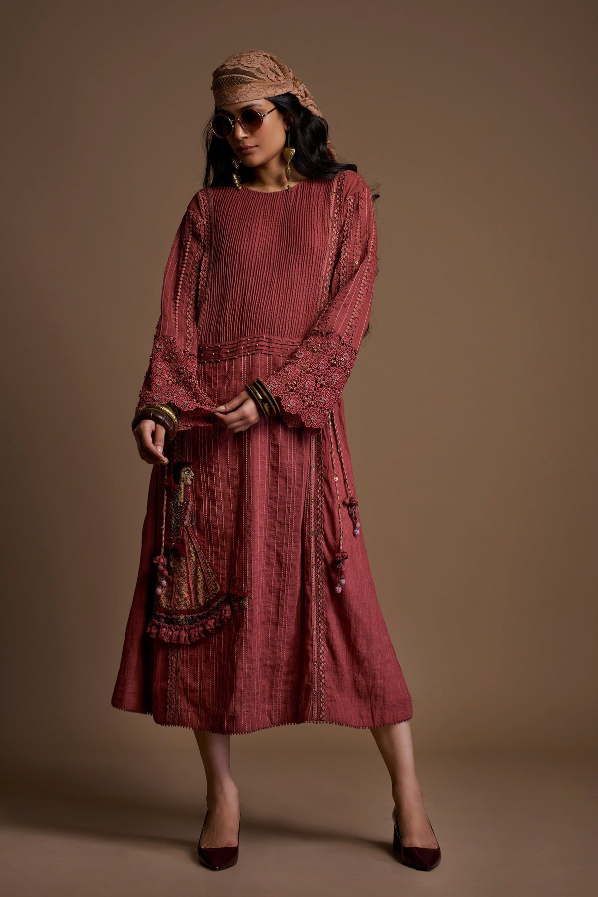 Old Rose Rah Doll Dress