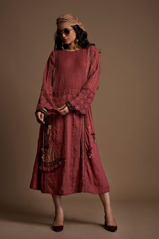 Old Rose Rah Doll Dress