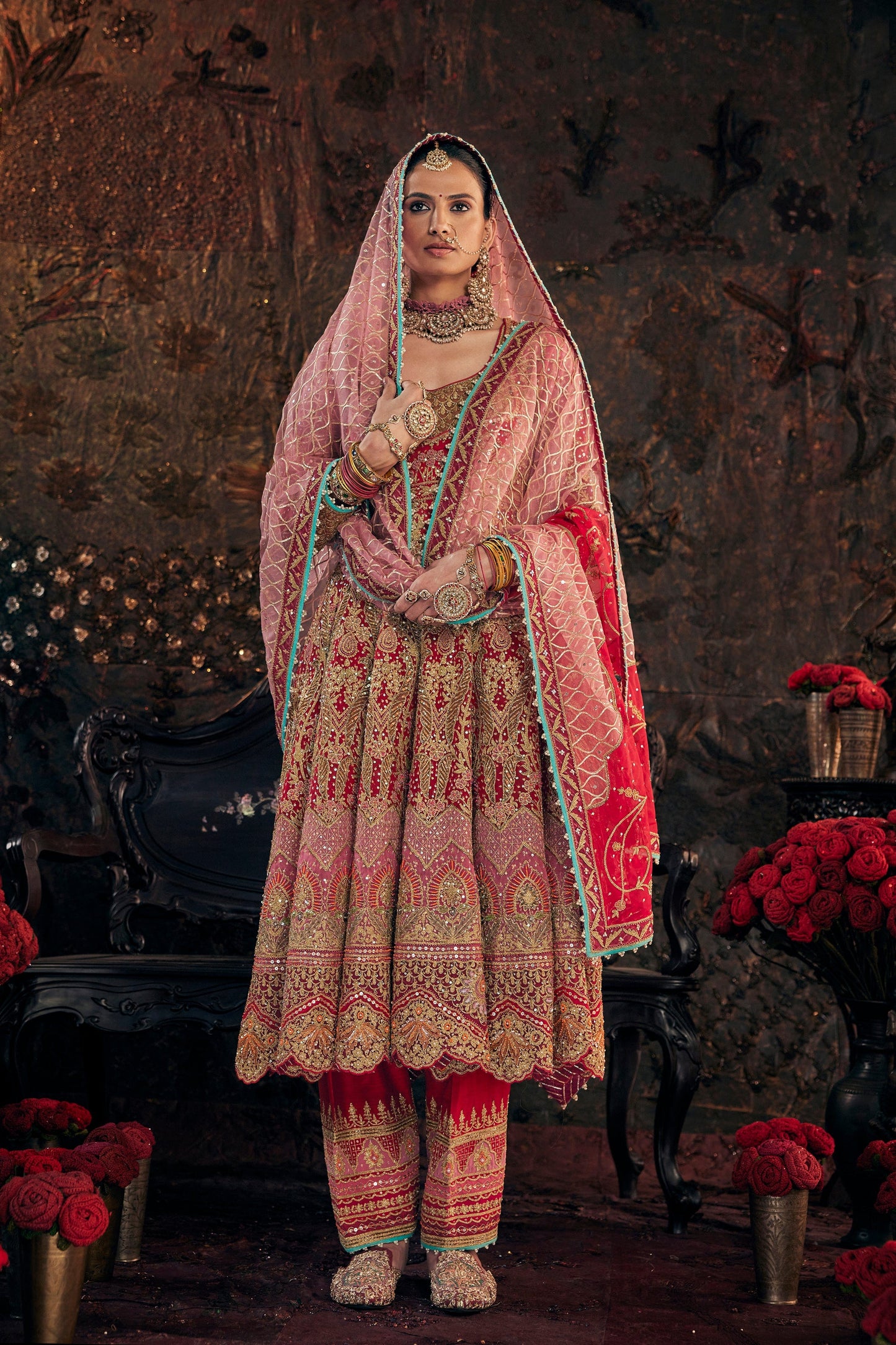 Ruby Red Kalidar Set