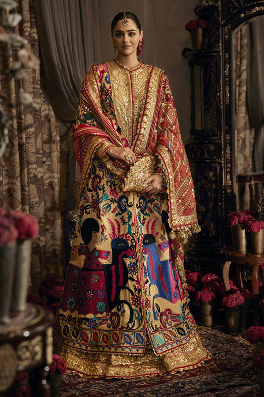 Gold Suzani Kalidar