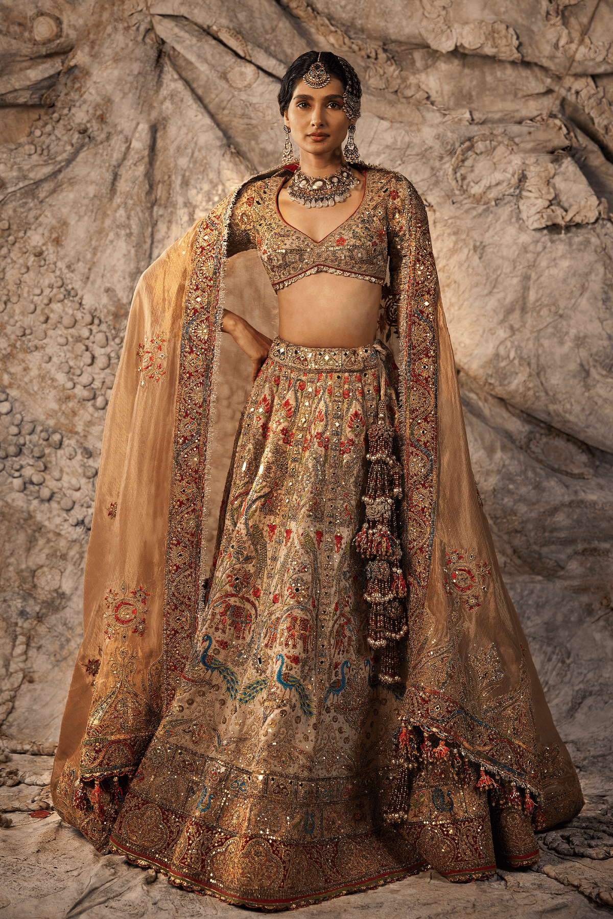 Burnished Gold Lehenga Set