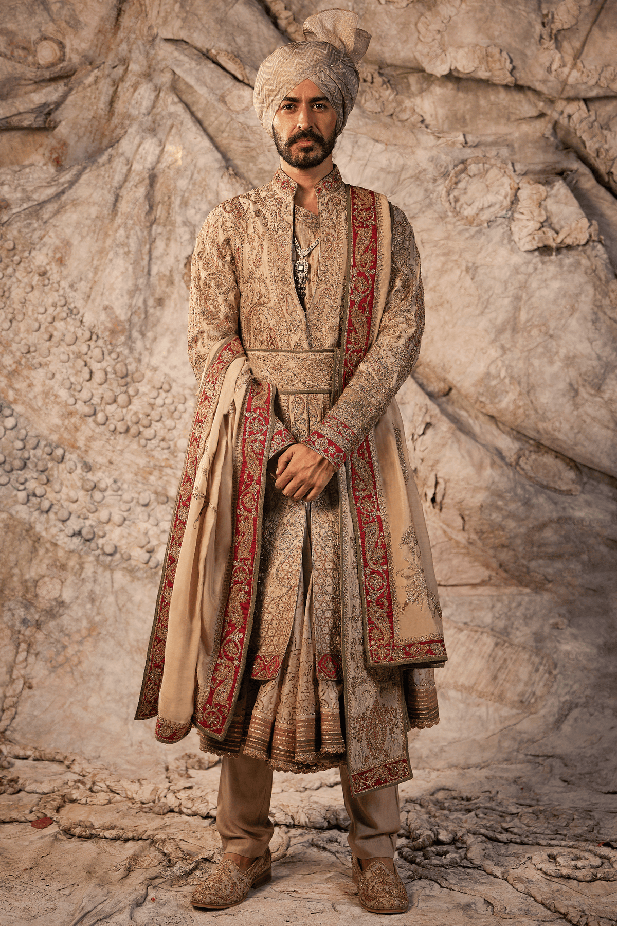 Dark Birch Grey Choga Set