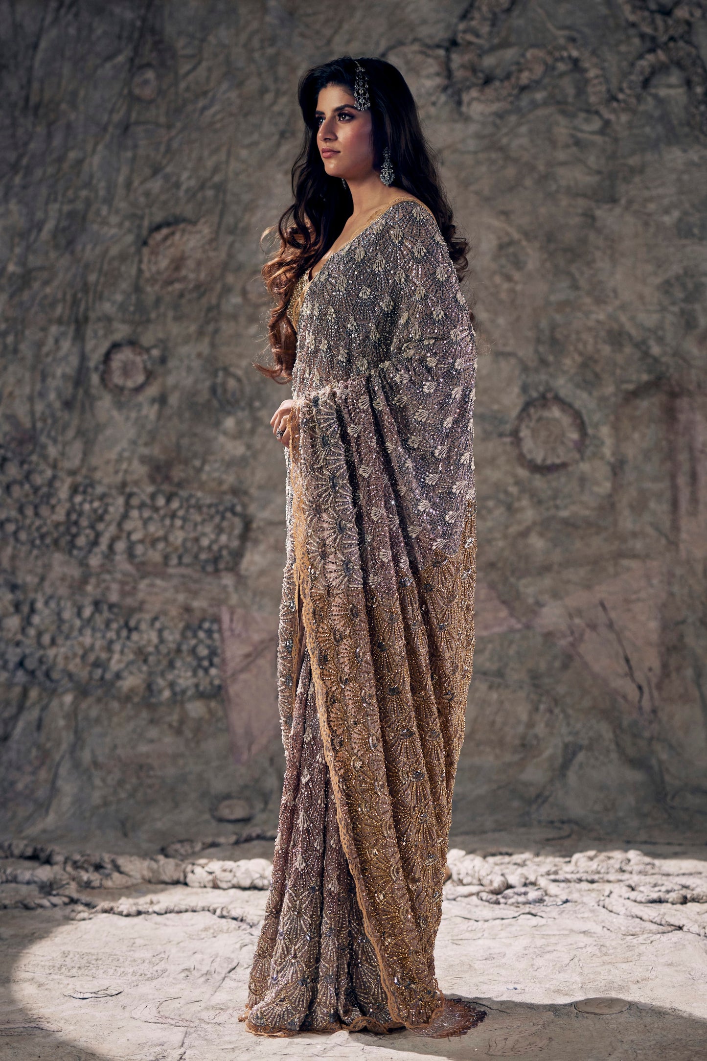 Birch Mosaic Saree