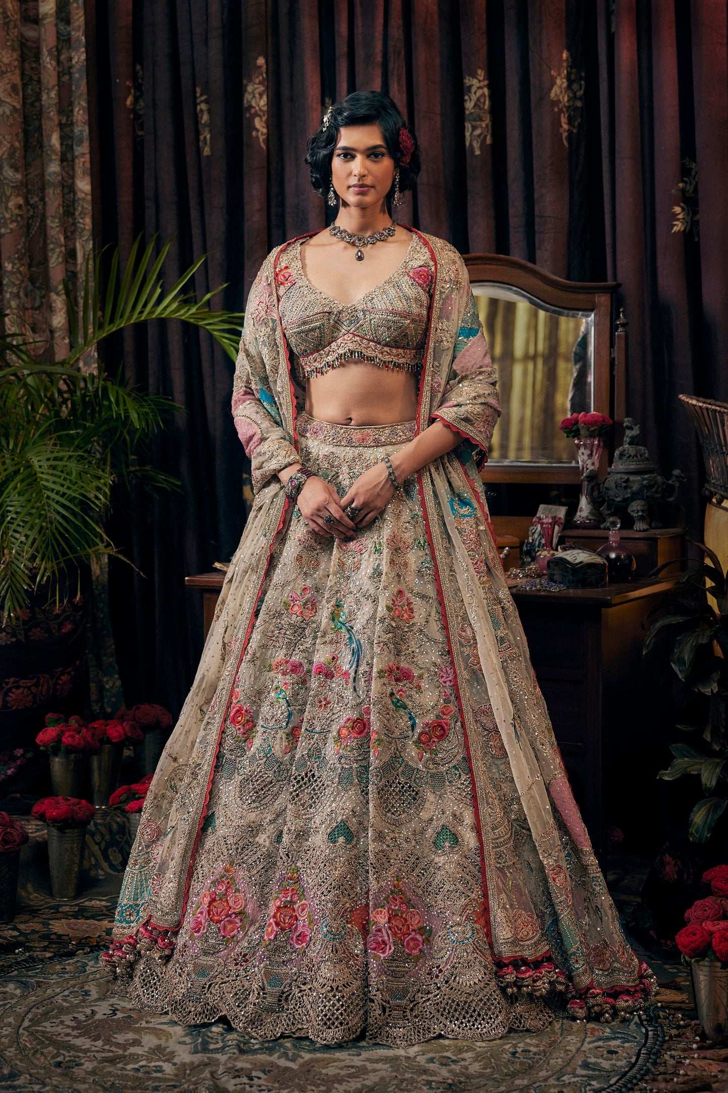 Pale Ivory Lehenga