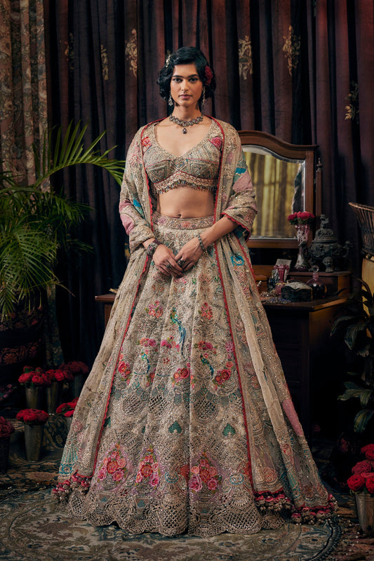 Pale Ivory Lehenga