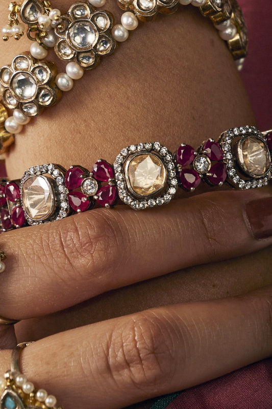 Single Polki Ruby Kada