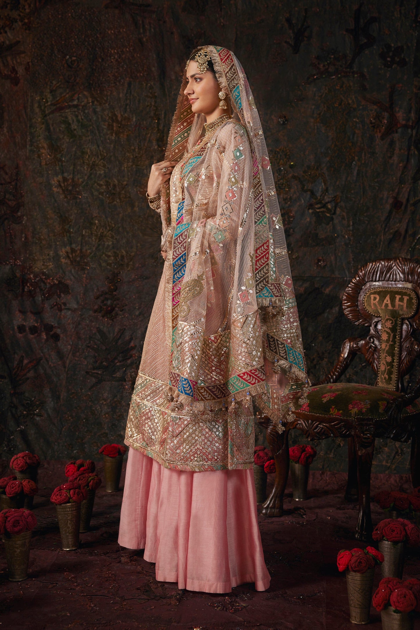 Soft Pink Kurti-Sharara Set