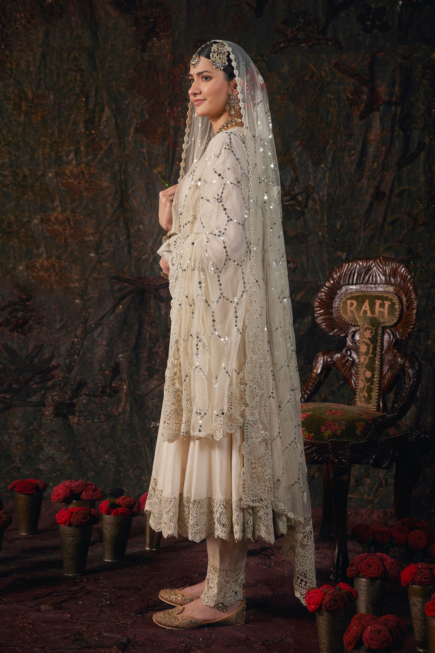 Pristine Ivory Kalidar Set