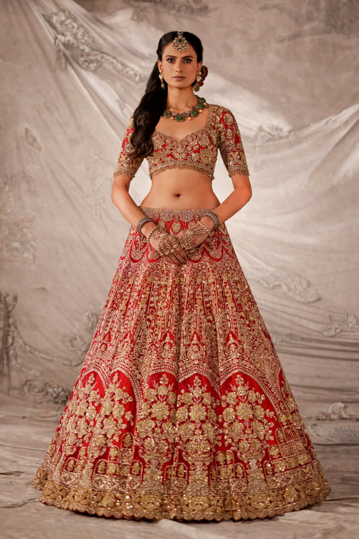 Scarlet Red Lehenga