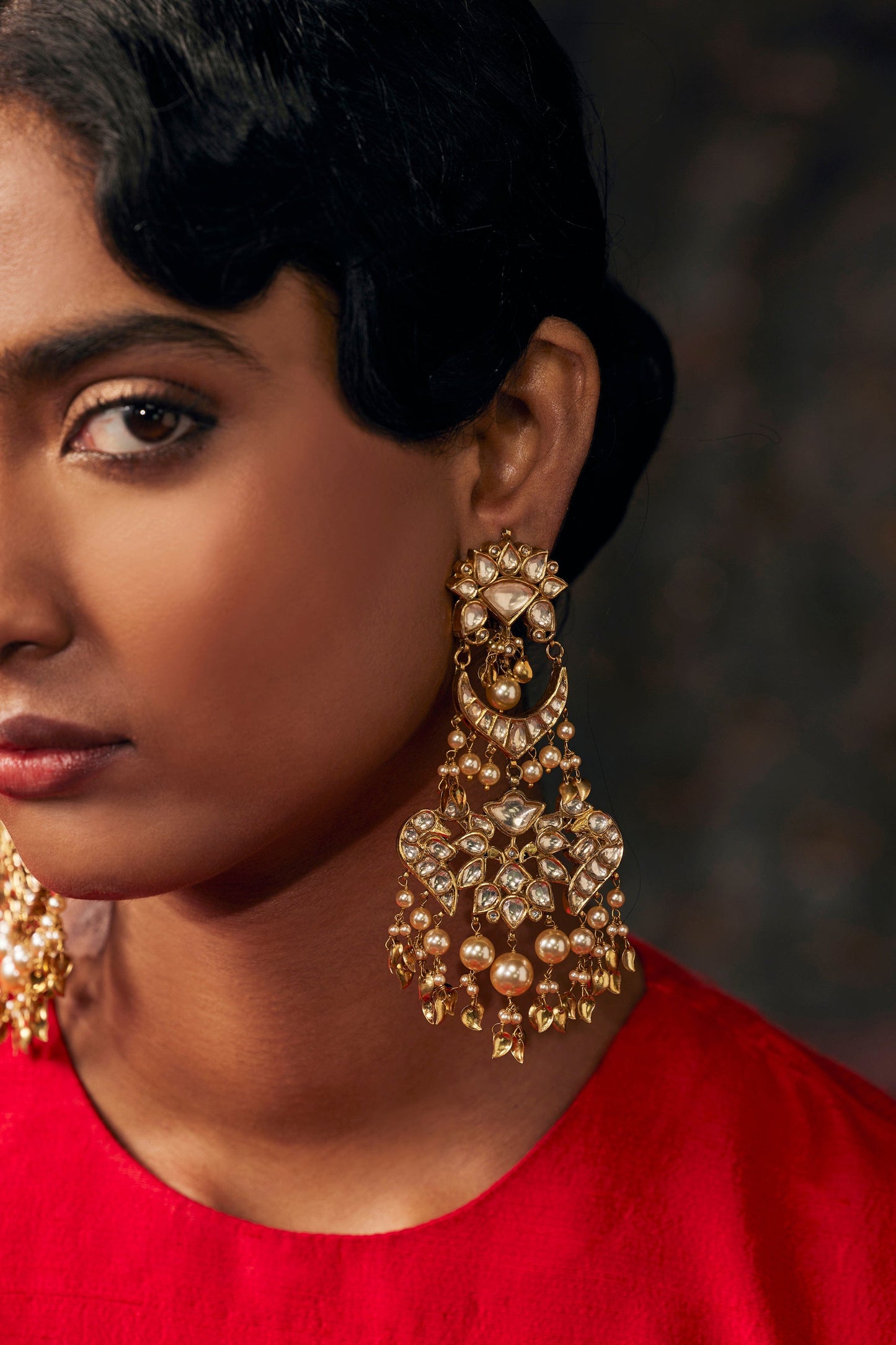 Patiala Peepal Patti Earrings