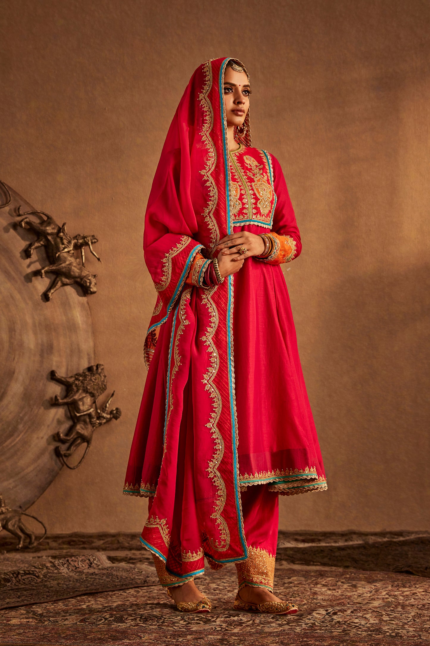 Rani Pink Kalidar Set