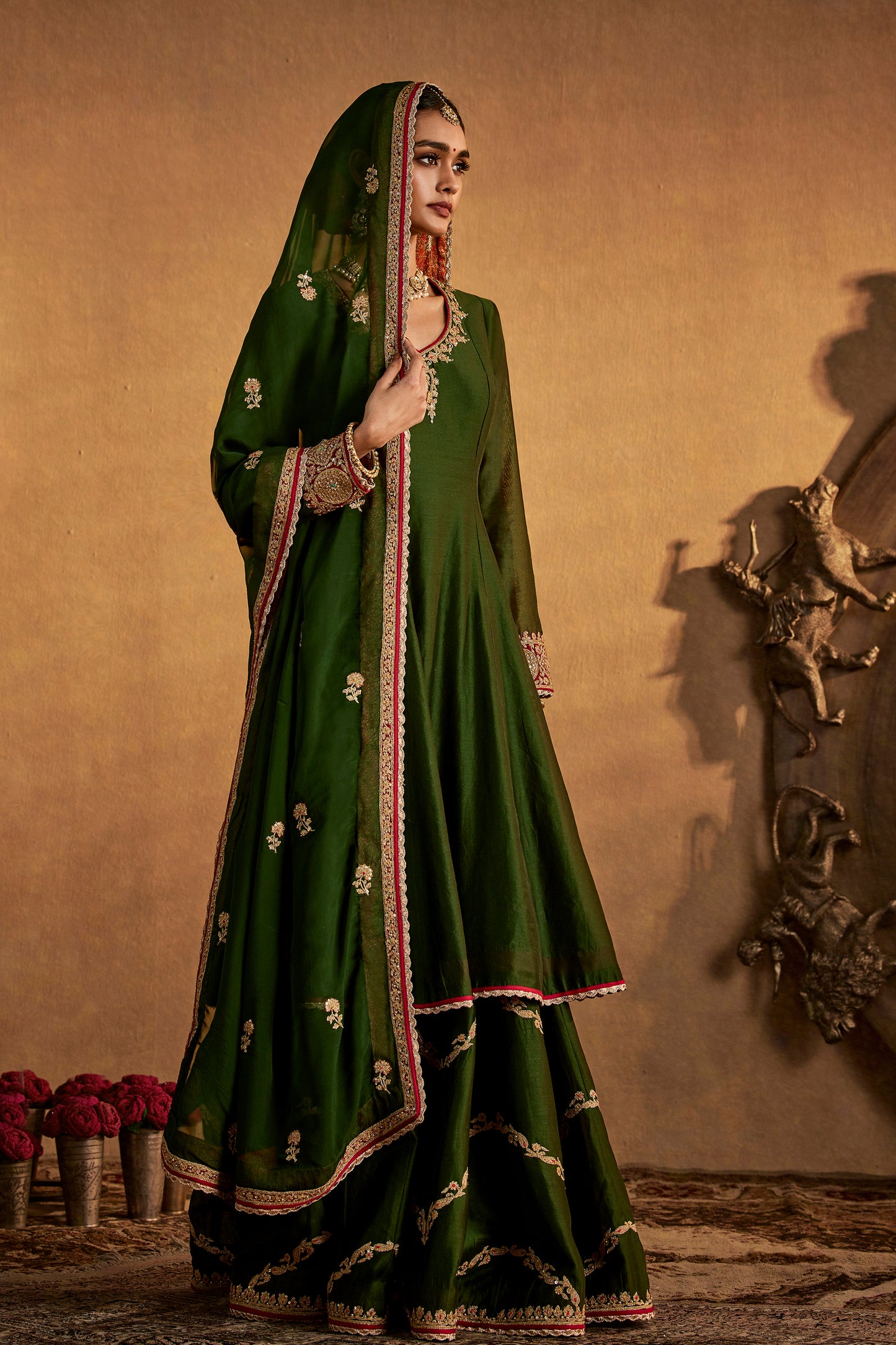 Juniper Green Sharara Set