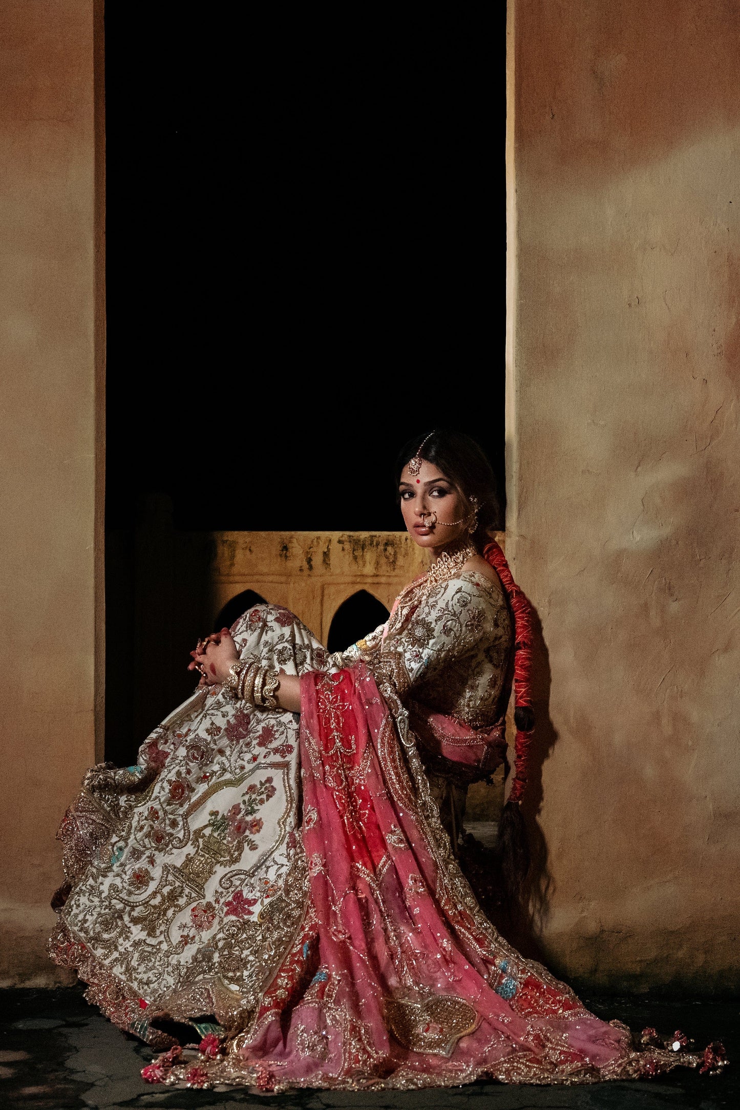 Ivory Silk Lehenga