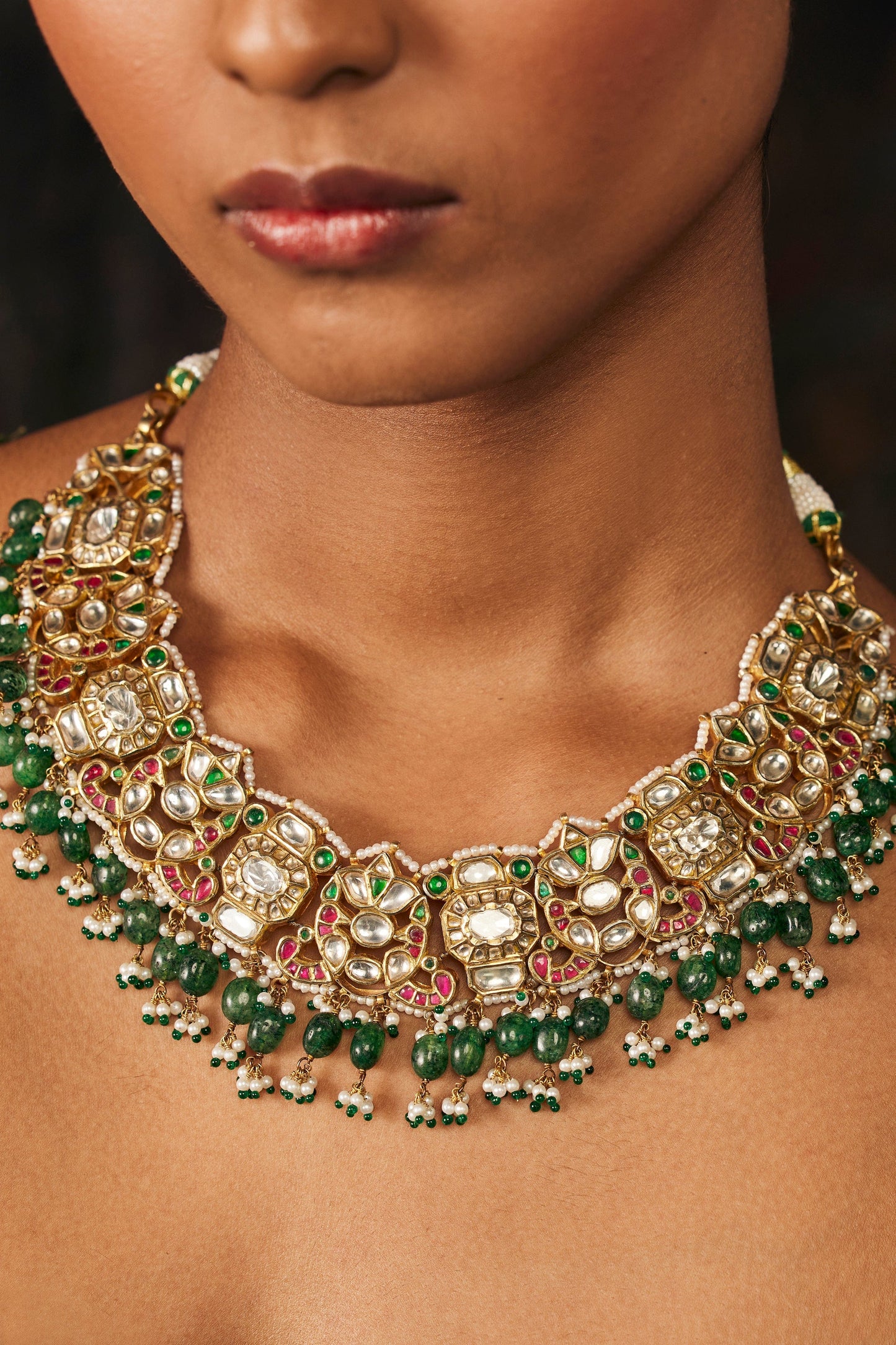 Mughal Panna Jadau Choker