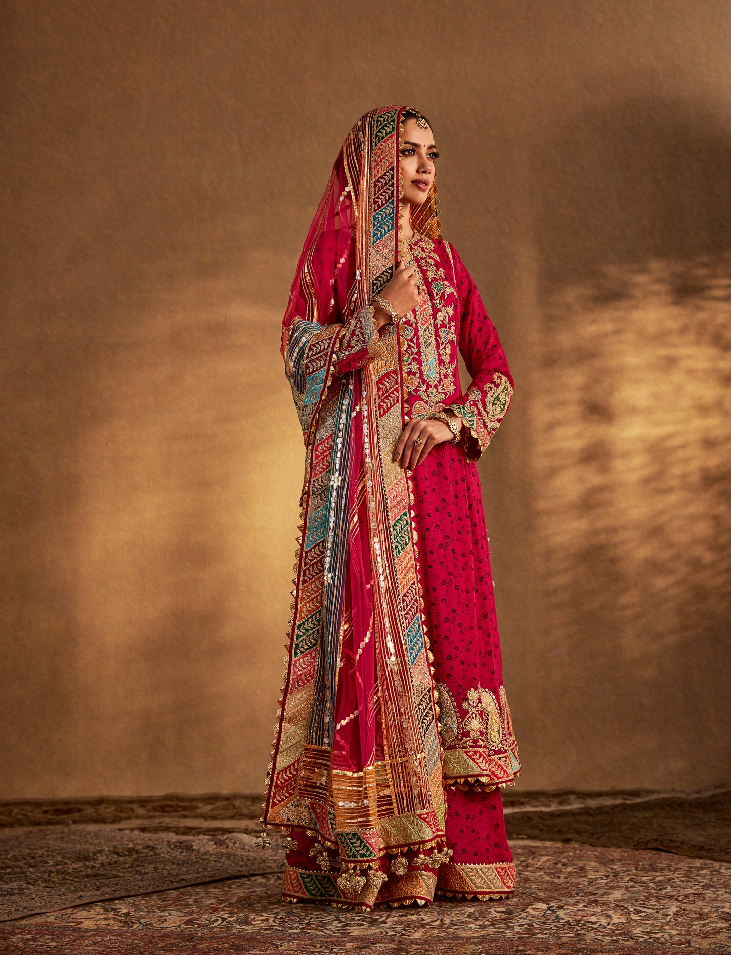 Deep Pink Kurta-Sharara Set