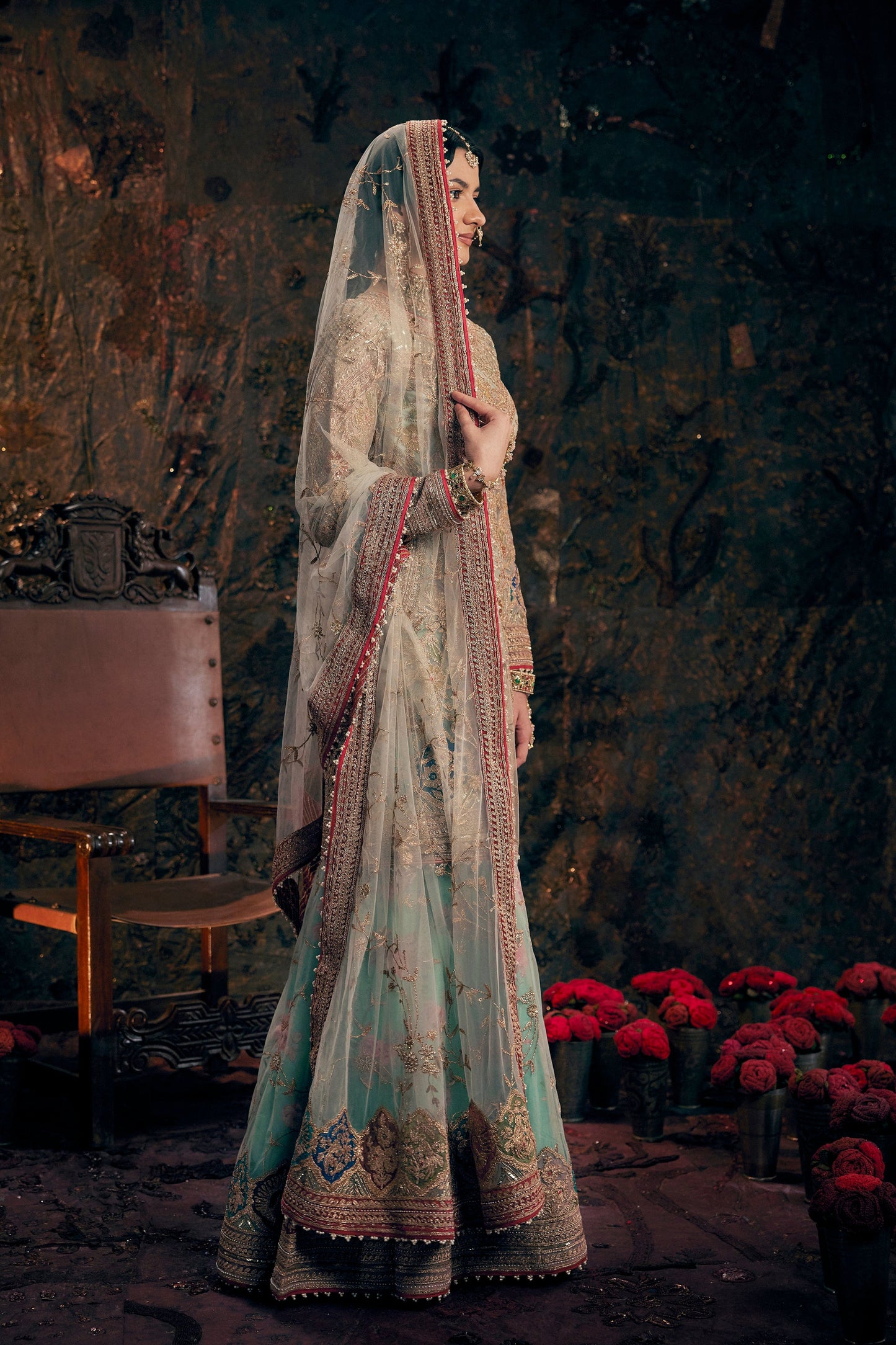Ice Blue Kurta-Sharara Set