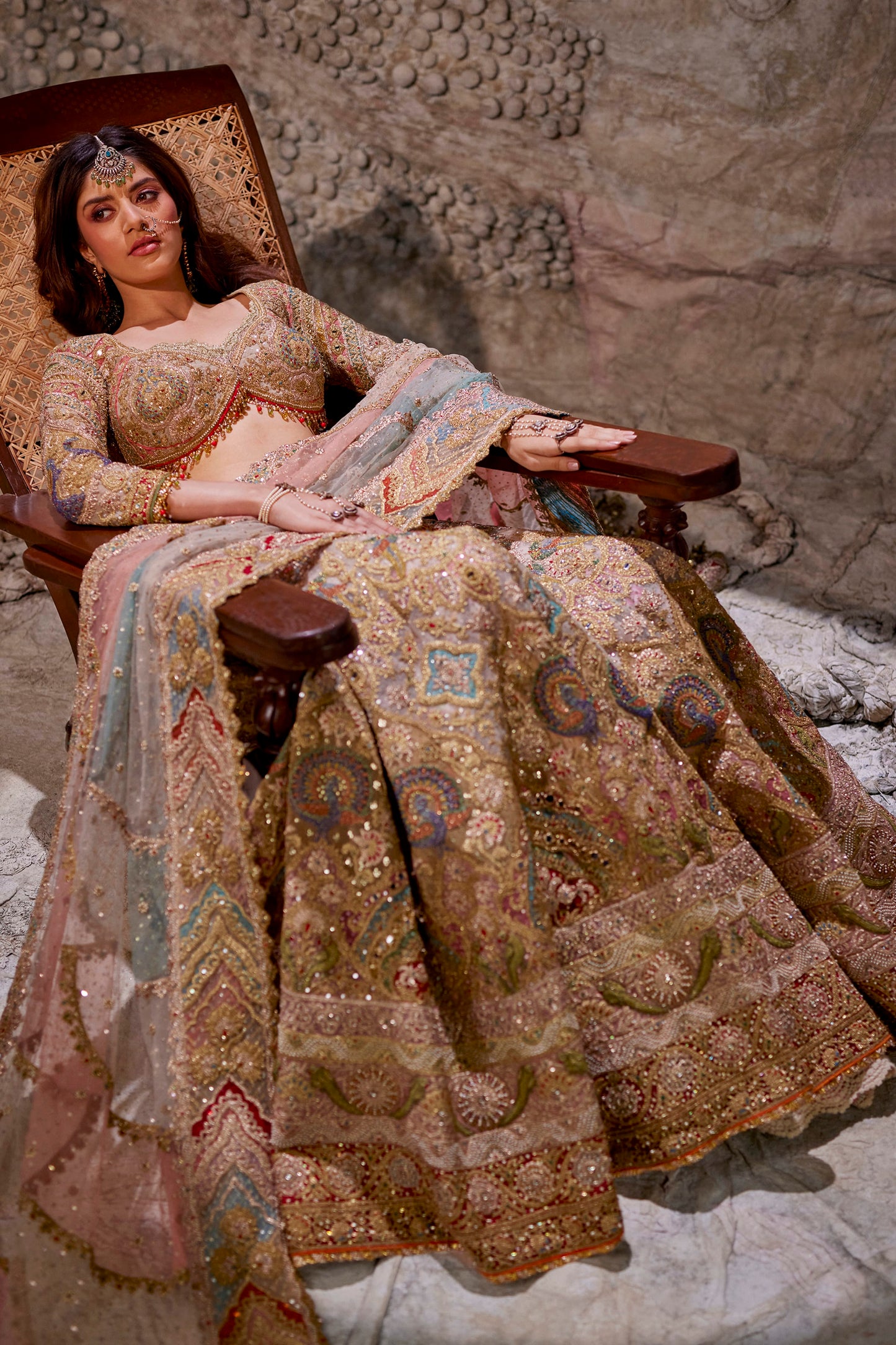 Pale Birch Lehenga