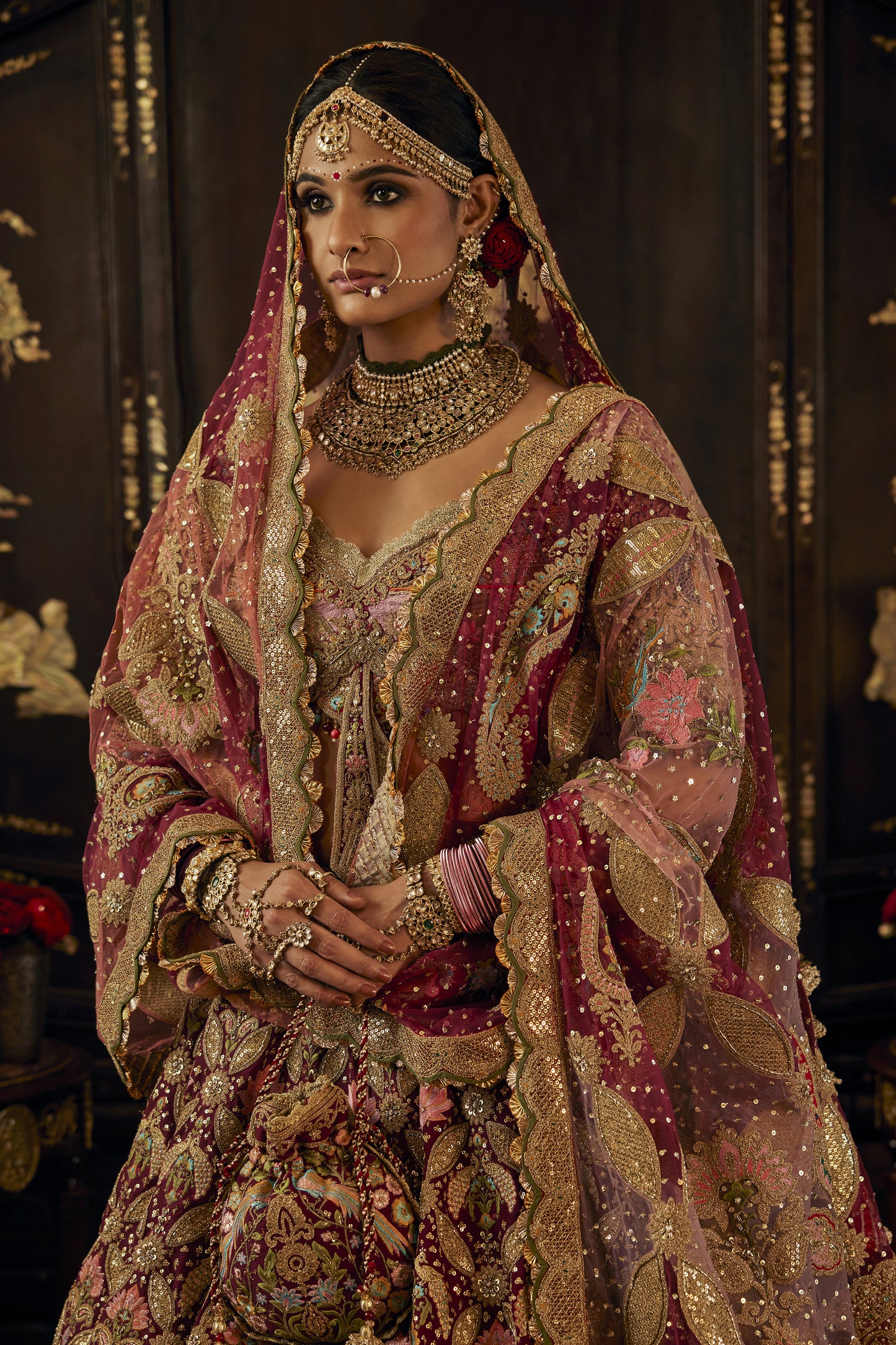 Ruby Prachin-Kari Lehenga